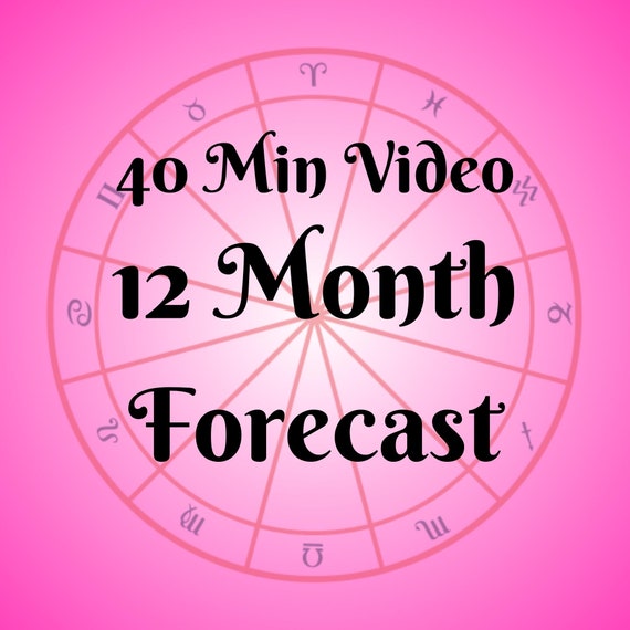12 Month Astrology Forecast, Birth Chart Reading, 1 Year Astrology Forecast, Astrology Reading, Video Astrological Analysis, Zodiac Reading