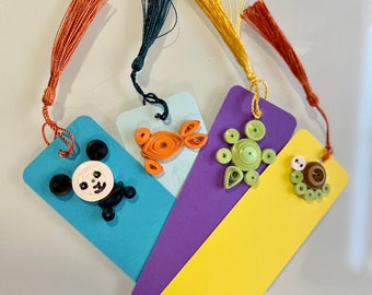 Handmade bookmarks - Name tags  - Goodie bags - Birthday party favors - Kids - Fun - gifts