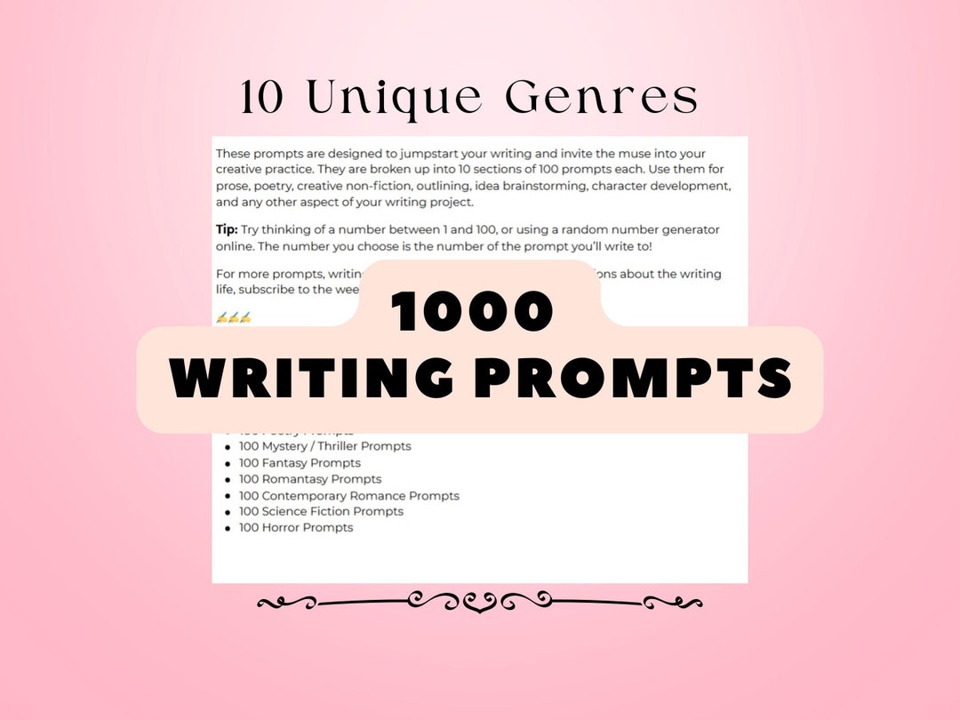 1000 Creative Writing Prompts: Story Starters, Worldbuilding Ideas (PDF ...