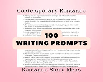 100 Modern Romance Writing Prompts: Story Starters (PDF Download)
