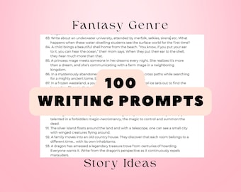 100 Fantasy Writing Prompts: Story Starters (PDF Download)