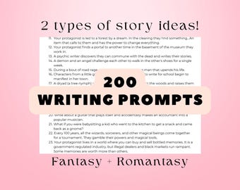 200 spunti di scrittura fantasy e romantica: spunti per iniziare una storia (download PDF)