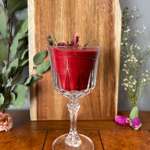 Blood moon candle