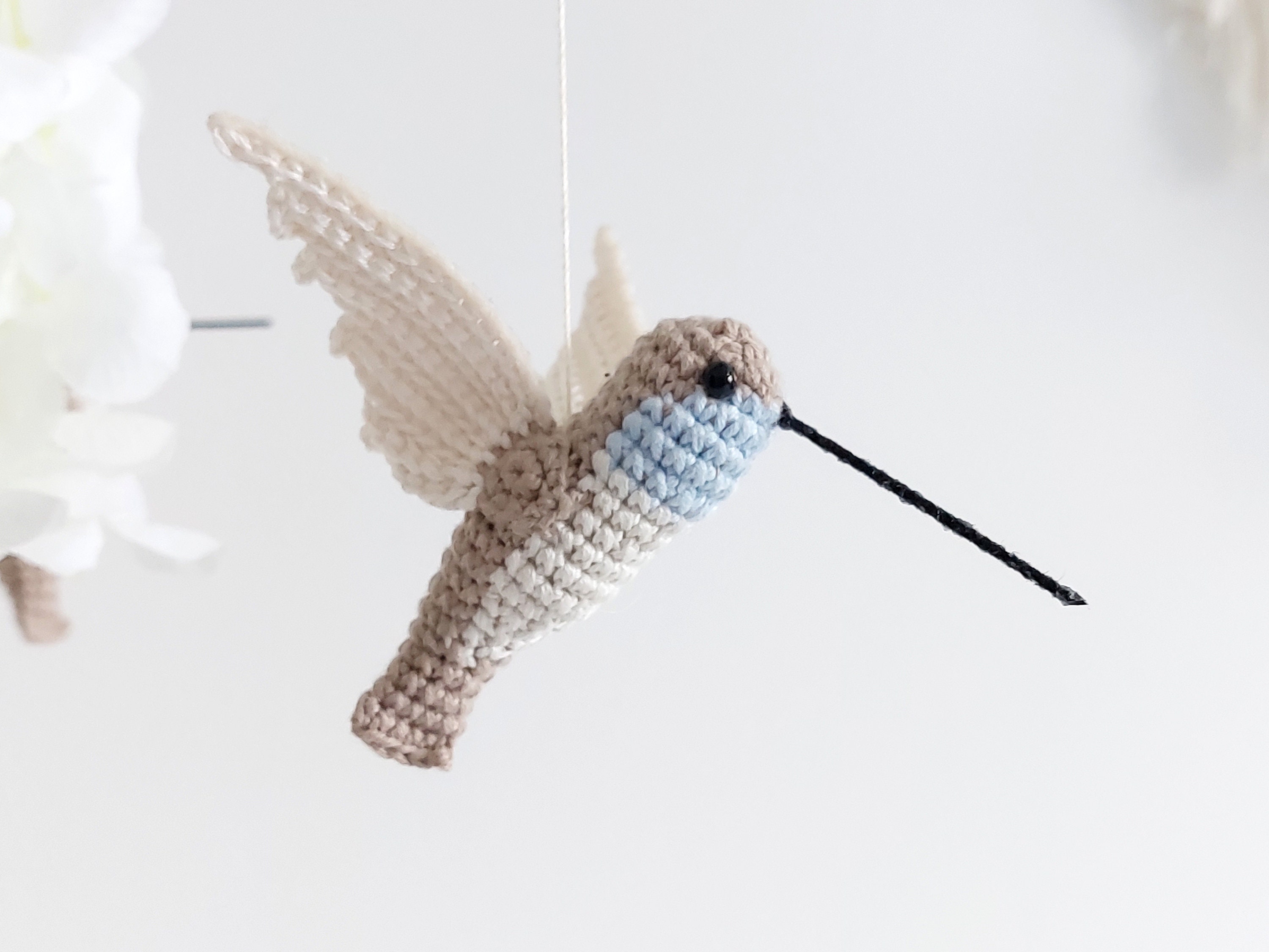 Hummingbirds Mobile Bird Baby Mobile Girl Nursery Decor Etsy