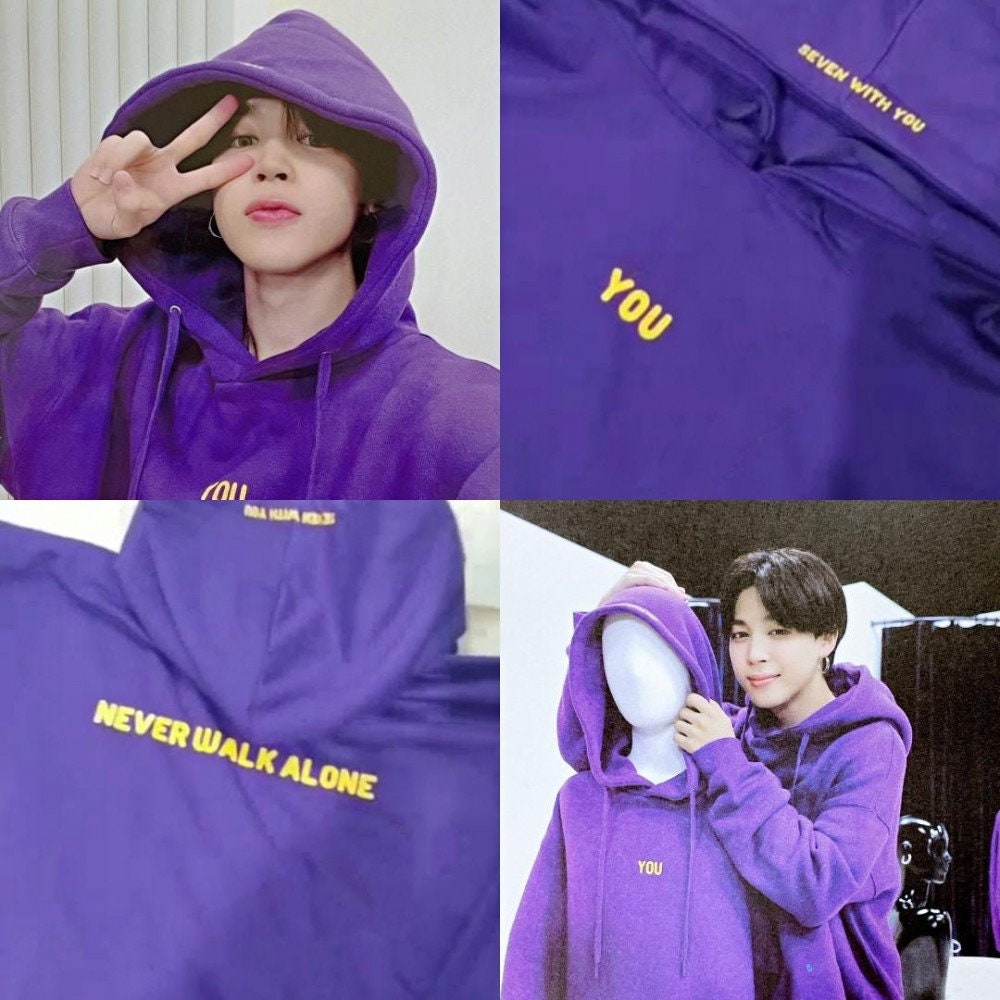  Jimin with You Hoodie, K-pop You Never Walk Alone