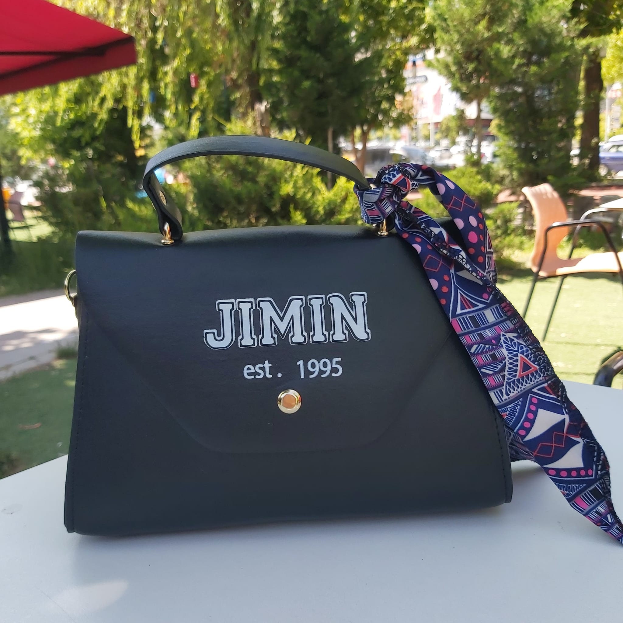 JIMIN Black Bag, kpop bag, bts bag, korean, bts