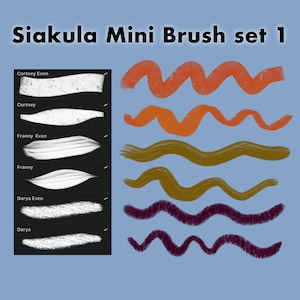 Procreate Mini 1 Brush Set,Procreate Texture Brushes, Procreate Paint Brushes, Premium Procreate brush set for illustration