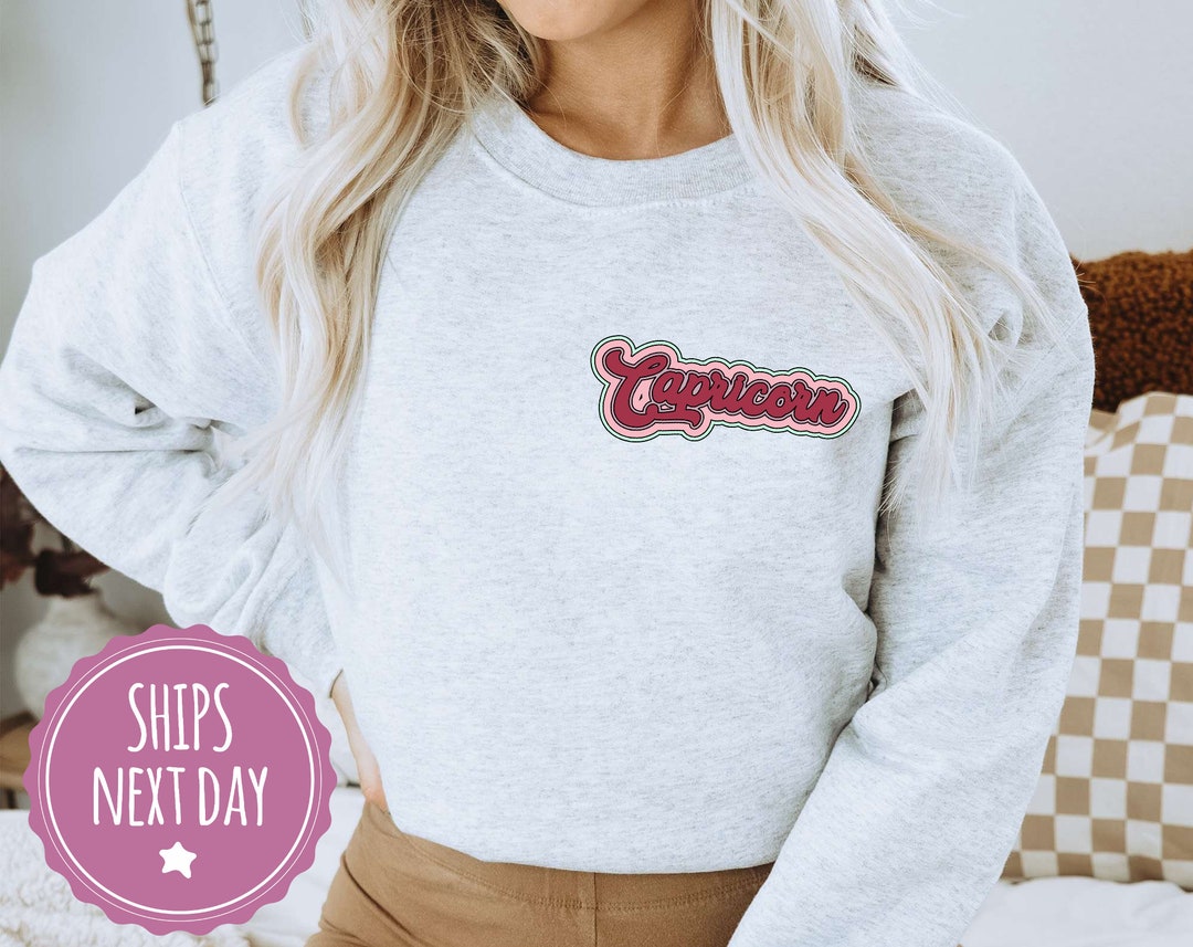 Capricorn Crewneck Sweatshirt, Capricorn Astrology Sweater, Capricorn