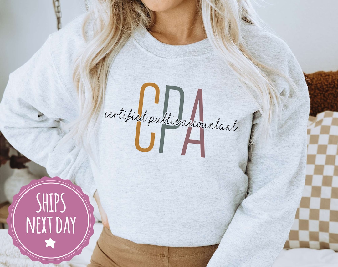 CPA Crewneck Sweatshirt, Certified Public Accountant Hoodie, CPA Exam
