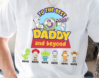 Personalizowana koszulka dla taty Toy Story, koszulka dla najlepszego taty i nie tylko, prezent dla taty, fajny tata, prezent na dzień ojca, Disney najlepszy tata na świecie