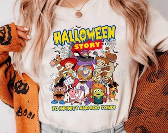 Disney Toy Story-halloweenshirt, Disney Woody Jessie Buzz Lightyear Halloween, shirt familiefeest Halloween, Halloween-T-shirt Toy Story Land