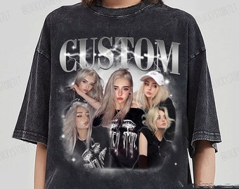 Comfort Colors® Custom Bootleg Rap Tee, Custom Photo Mineral Wash Shirt, Custom Photo Vintage Graphic Tee, CUSTOM Your Own Bootleg Idea Here