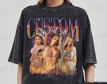 Comfort Colors® Custom Vintage Bootleg Rap Shirt, Custom Your Own Bootleg Mineral Wash Shirt, Girlfriend Birthday Gift,Bachelorette Surprise