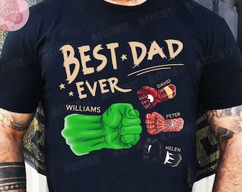 Personalized Best Dad Shirt, Best Dad Ever, Avengers Dad Shirt, It&#39;s A Me Daddy Sweatshirt , Father&#39;s Day T-shirt, Funny Dad , Gift for Dad