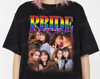 Custom 90s Vintage LGBT Couples Bootleg Shirt, Custom Your Bootleg Shirt, Gay Lesbian Rights Shirt, Gay Support Tee, Pride Month Trendy Gift