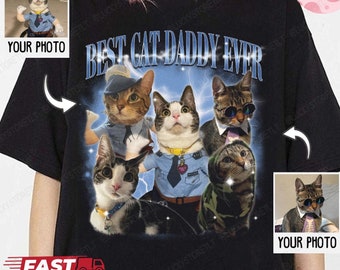 Custom Pet Bootleg Shirt, Custom Retro Cat Bootleg Shirt,Custom Photo Shirt, CUSTOM Your Own Bootleg Idea Here,Pet Photo Shirt, Cat Mom Gift