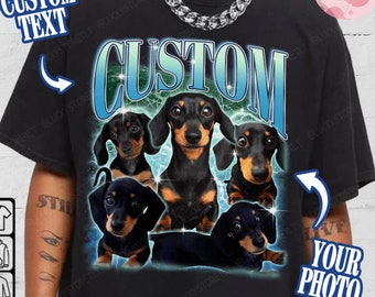 Custom Pet Bootleg Shirt, Custom Retro Dog Bootleg Shirt,Custom Photo Shirt, CUSTOM Your Own Bootleg Idea Here,Pet Photo Shirt, Cat Mom Gift