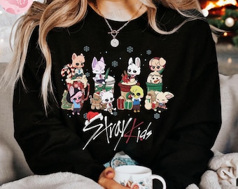 Christmas Stray Kids Member Group, SKZOO Characters Sweatshirt, Stray Kids World Tour 2024 Tee, Bang Chan Sweatshirt, Han,Changbin, Hyunjins