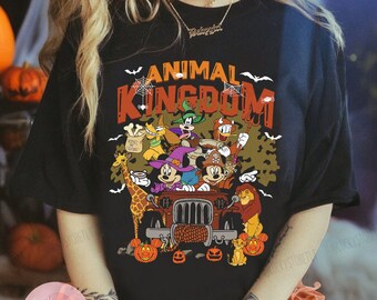 Halloween-shirt Disney Animal Kingdom, Halloween-sweater Mickey en vrienden, Halloween-shirt Disney Safari Safari, shirts Disney Vakantiegroep