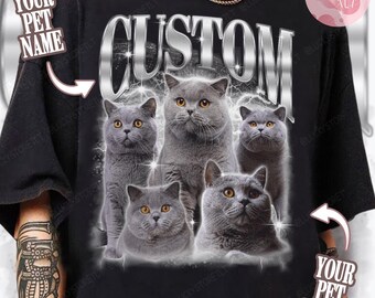 Custom Pet Bootleg Shirt, Custom Retro Dog Bootleg Shirt,Custom Photo Shirt, CUSTOM Your Own Bootleg Idea Here,Pet Photo Shirt, Cat Mom Gift