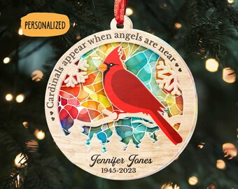 Always On Our Minds, Forever In Our Hearts - Memorial Personalized Custom Suncatcher Ornament - Sympathy Gift For Family Members, Gift 2023