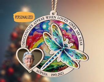 Christmas Gift For Grandma Grandpa, My Grandkids Personalized Round Suncatcher Ornament, Custom Grandkids, Gift For Mom Dad, Decor Xmas 2023