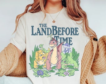 Het land vóór de tijd Pastel dinosaurus vrienden shirt, land vóór de tijd partij shirt, land vóór de tijd decor shirt, dinosaurus partij shirt