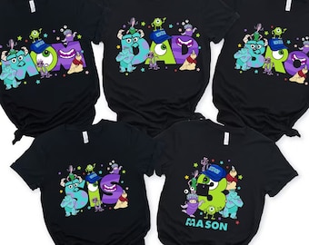 Family Birthday Matching Shirt, Monsters Incs Birthday Shirt, Monsters Incs Birthday Custom Shirt, Monsters University, Birthday Crew Shirt