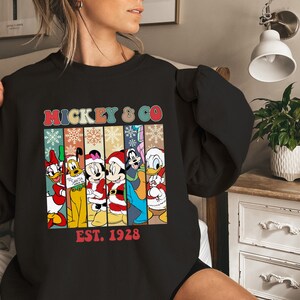 Mickey & friends Christmas Sweatshirt, Disney World Disneyland Mickey&#39;s very merry Christmas party, Christmas squad group matching shirts