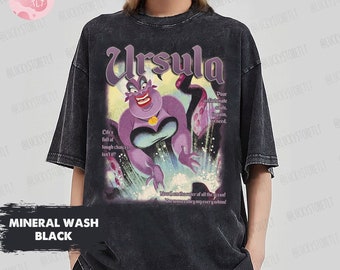 Comfort Colors Ursula The Little Mermaid Disney Villains Shirt, Halloween Sea Witch Ursula Matching Tee, Magic Kingdom Disneyland Family Tee