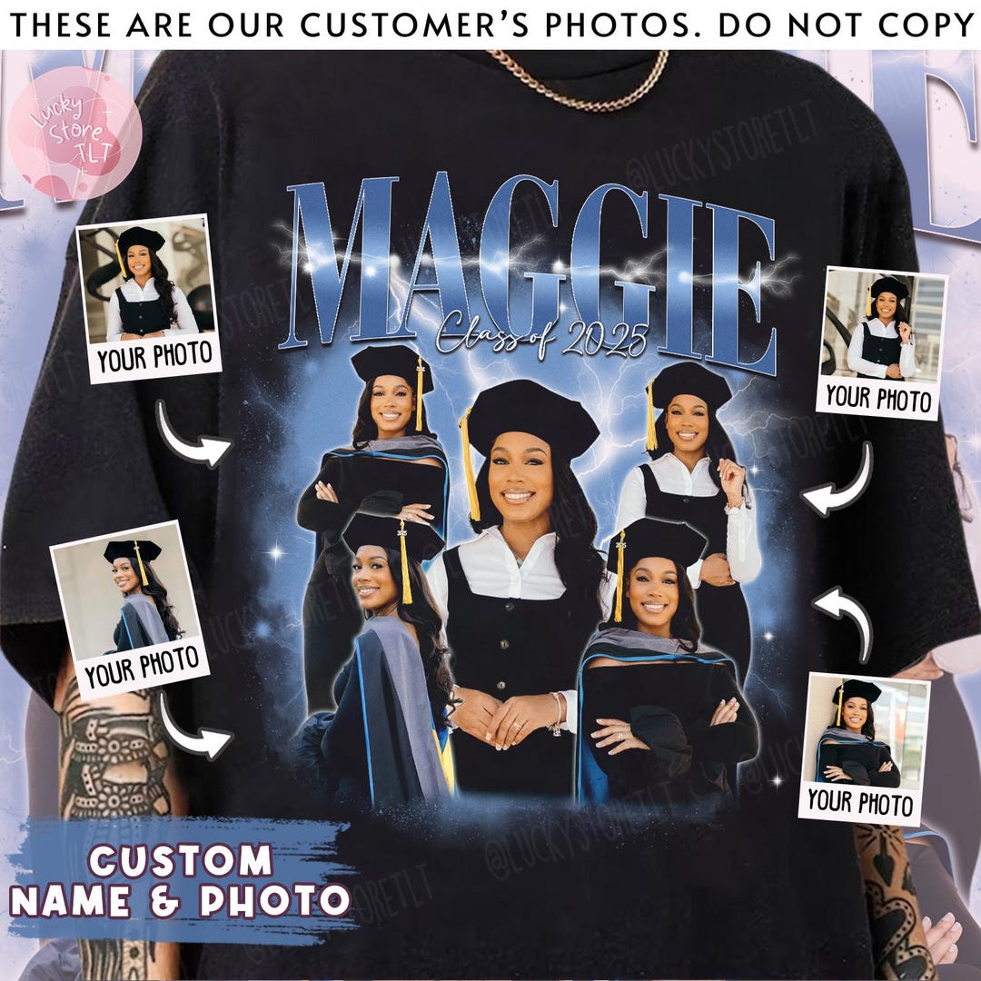 Custom 90s Vintage Graduation Bootleg Shirt, Custom Your Own Bootleg ...