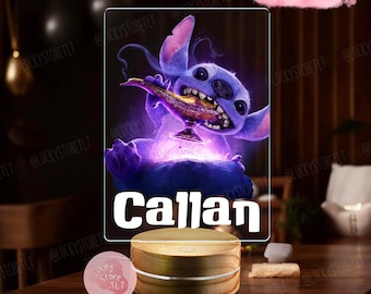 Personalized Night Light Custom Name Gift, Disney Lilo & Stitch Night Light, Disney Stitch Birthday Boy Gift, Ohana Means Family Gifts 2025