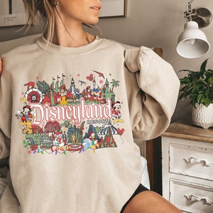 Magical Land Christmas Sweatshirt,  Disneyland Sweatshirt, Trendy Sweatshirt, Oversized Sweatshirt, Christmas Sweatshirt, Christmas Gift