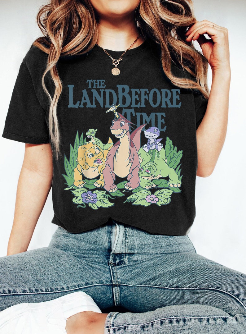 The Land Before Time Pastel Dinosaur Friends Shirt, Land Before Time Party Shirt, Land Before Time Decor Shirt, Dinosaur Party Shirt image 4