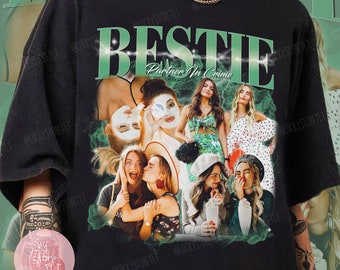 Custom 90s Vintage Besties BFFs Bootleg Shirt, Custom Your Own Bootleg Idea Shirt, Best Friend Birthday, Best Friend Gift Ideas BFF Besties