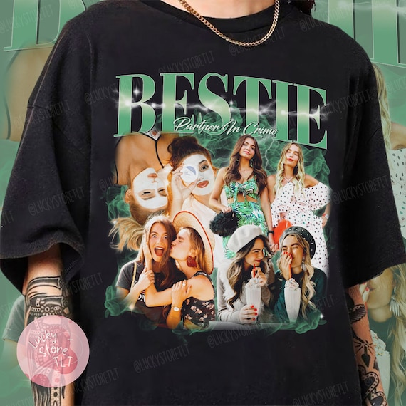 Custom 90s Vintage Besties Bffs Bootleg Shirt, Custom Your Own