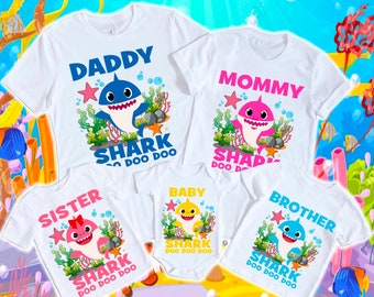 MEILLEUR chemise de famille requin, anniversaire de bébé requin, chemise de famille assortie, famille de bébé requin, chemise de fête d'anniversaire, chemise d'anniversaire assortie, requin