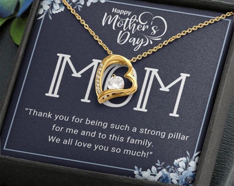 Happy Mother's Day Love Knot Necklace, You are the best mom in the world