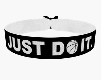 Just do it schwarz Stoffarmband