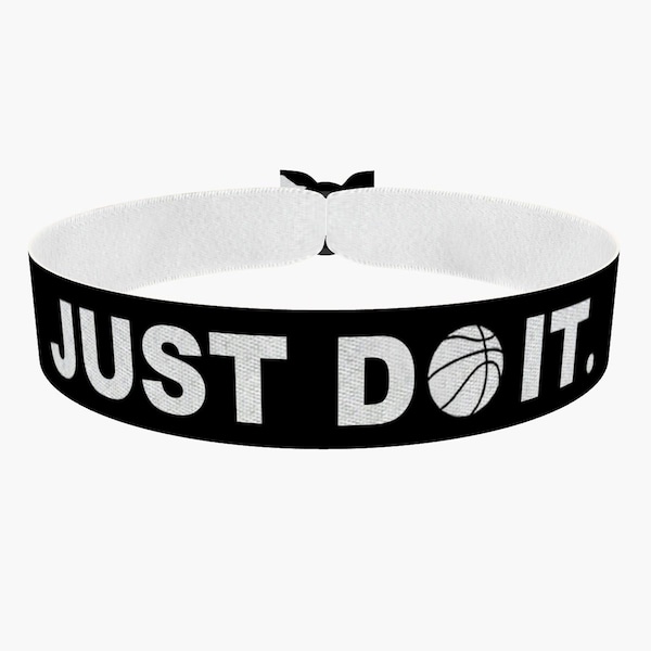 Just do it schwarz Stoffarmband