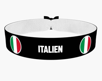 EURO 2024 - Armband van stof met ronde vlag van Italië