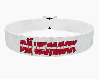 EURO 2024 - Denemarken stoffen armband