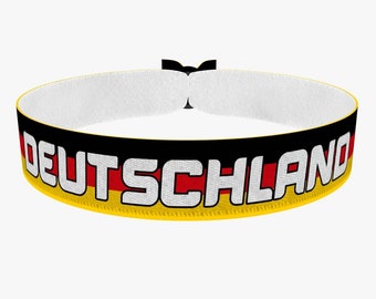 EURO 2024 - Deutschland Flagge Stoffarmband