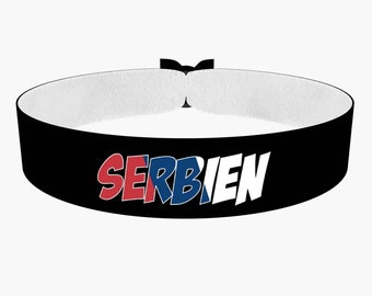 EURO 2024 - Servië stoffen armband