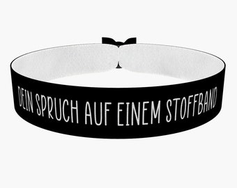 Je eigen zeggende stoffen armband