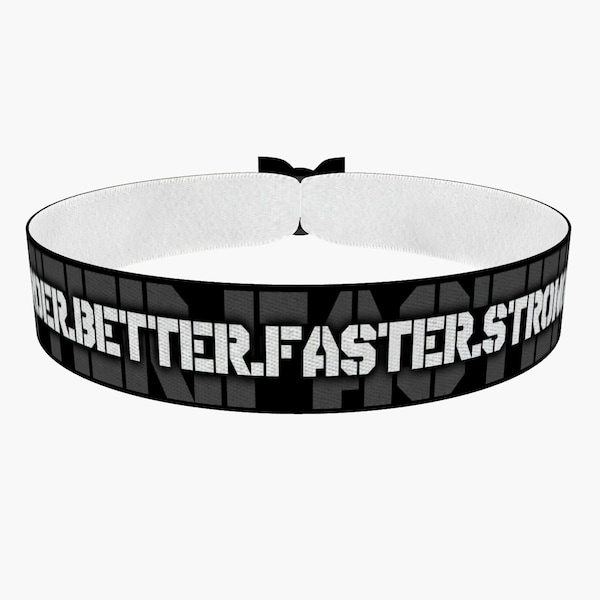 Harder Better Faster Stronger Fabric Bracelet