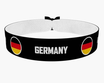 EURO 2024 - Pulsera de tela con bandera redonda de Alemania