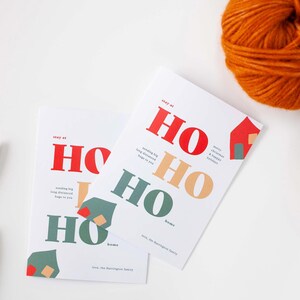 Cartões de Natal Ho Ho Home | Cartões de Natal e feriados personalizados divertidos e caprichosos