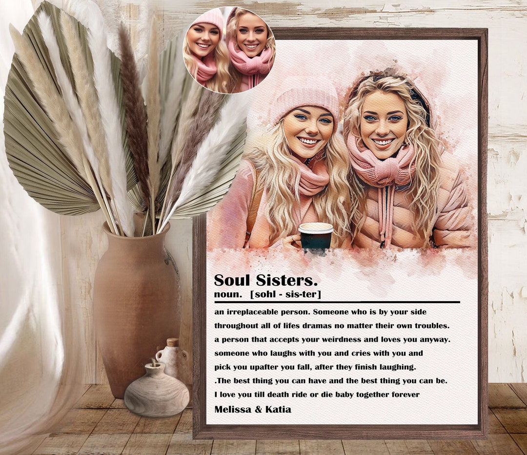 Personalized Soul Sister Definition, Framed Best Friend Birthday Gift ...