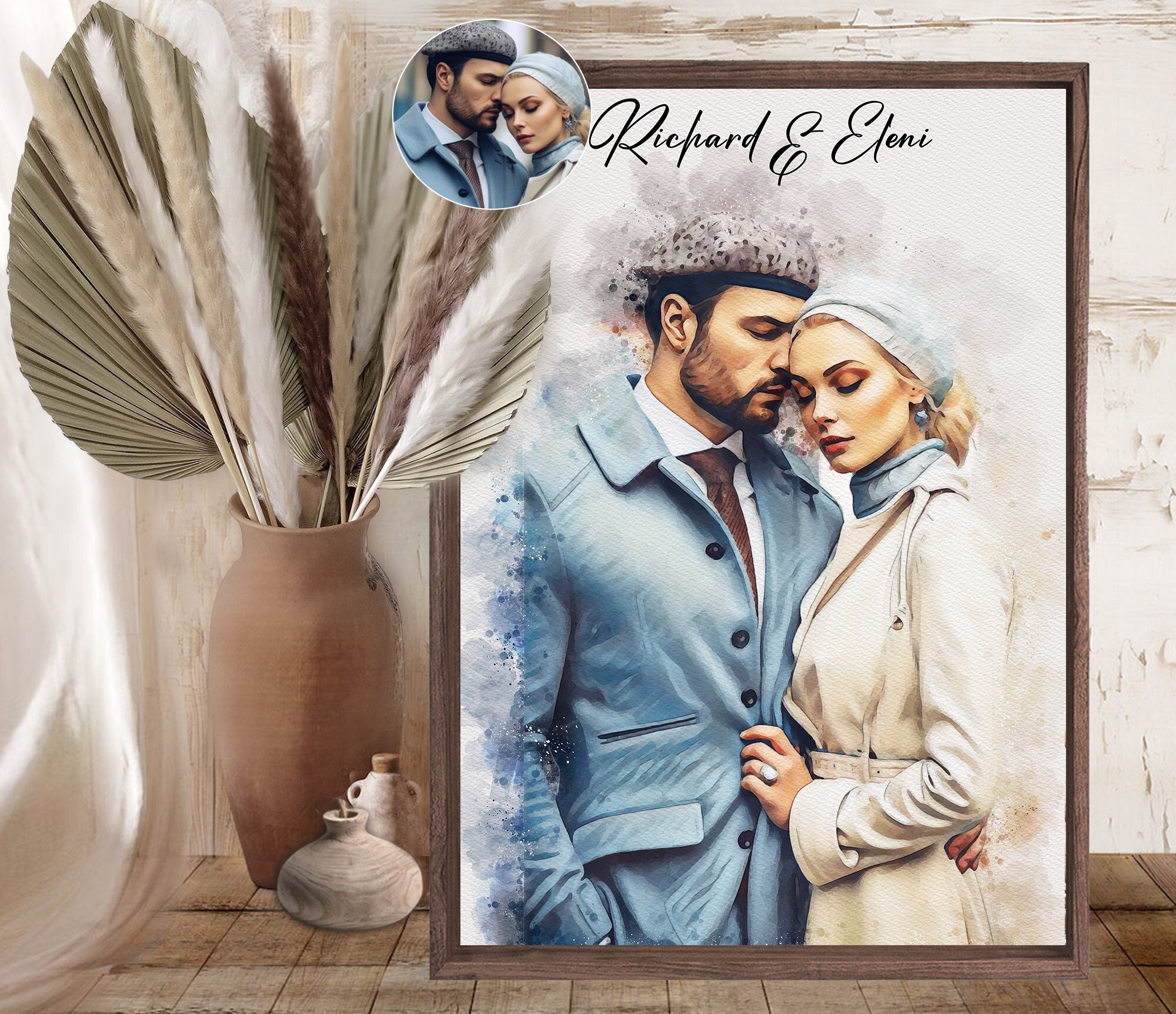 Wood framed Photo | Canvas Hanging | Photo Print | Canvas Sign | Hanging Frames | Farmhouse wall decor | Wood photo | Custom Photo